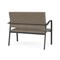 Lesro Newport 2 Seat Tandem Seating Metal Frame No Center Arms, Charcoal, MD Farro Upholstery NP1501 - alternate 3